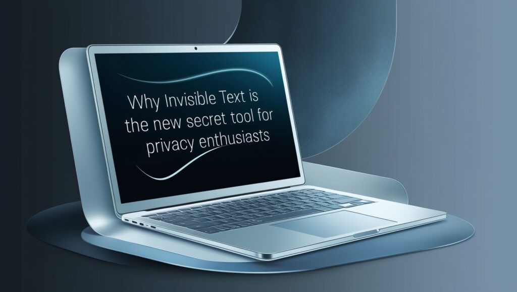 Why Invisible Text Is the New Secret Tool for Privacy Enthusiasts