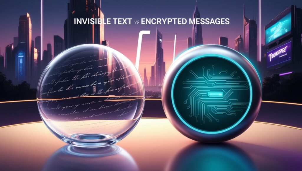 Invisible Text vs. Encrypted Messages: What's the Difference?
