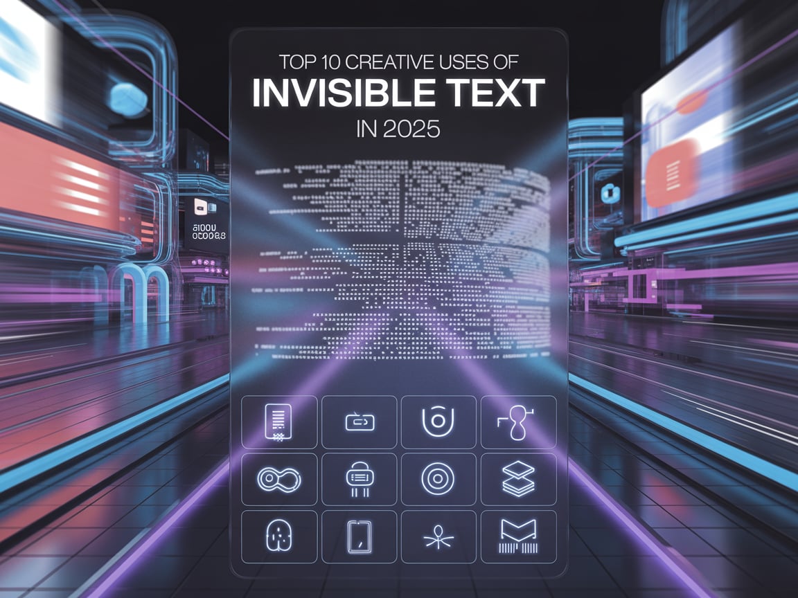 Top 10 Creative Uses of Invisible Text in 2025